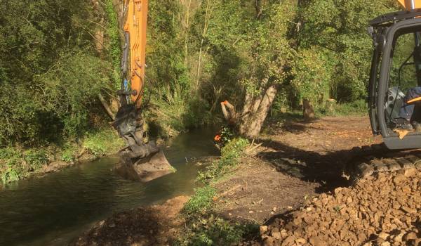 Une double opération de restauration de la Drouette à St-Martin-de-Nigelles !