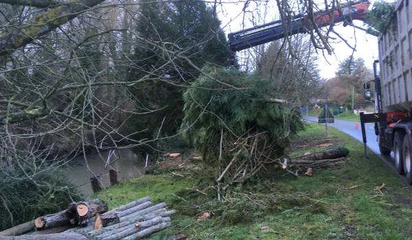 L'entretien des berges se poursuit ...