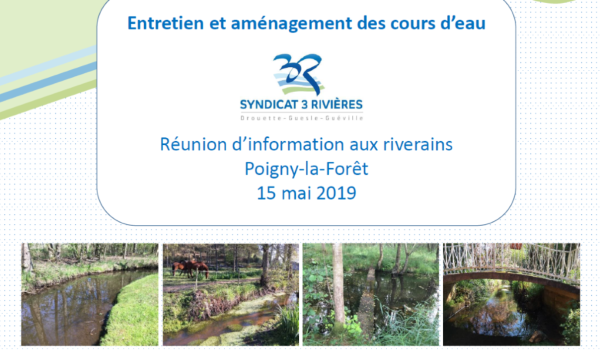 Réunion d'information pour les riverains de Poigny (78)